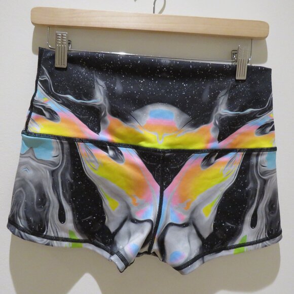 ELECTRO THREADS Space Abstract Boho Rave Hippie Festival Hot Pants Punk Goth - Picture 9 of 14